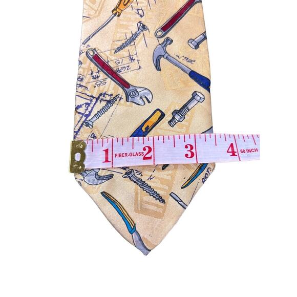 Home Improvement Tool Time Tie Black Tim Allen Tooling Around Tools Touchstone - Picture 3 of 7